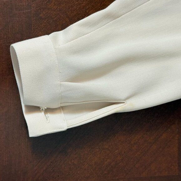 Vintage Dana Buchman Pearl Button coat Size 4 pure Wool Blend Belted read - Picture 14 of 16